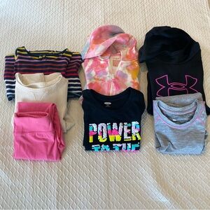 Bundle of girls clothes. Sizes 6/7 and 8. Various brands. 7 pieces total.